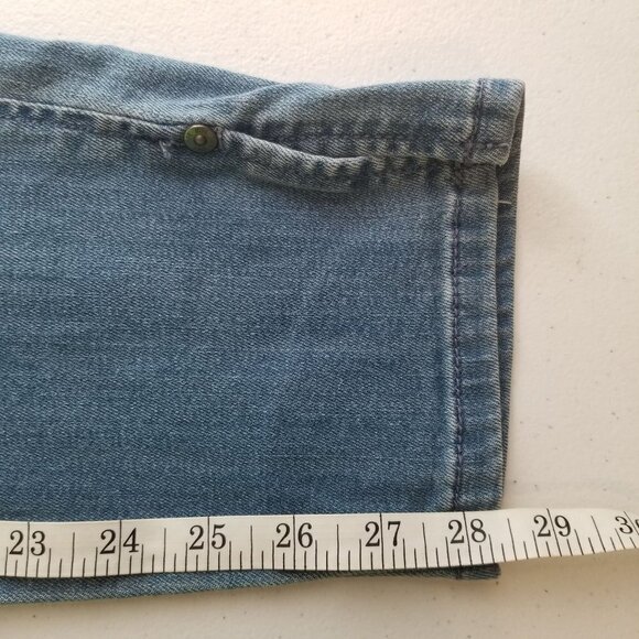 J. Jill Jeans Womens 10 Slim Ankle Cotton Tencel Split hem Authentic Fit - Picture 6 of 10